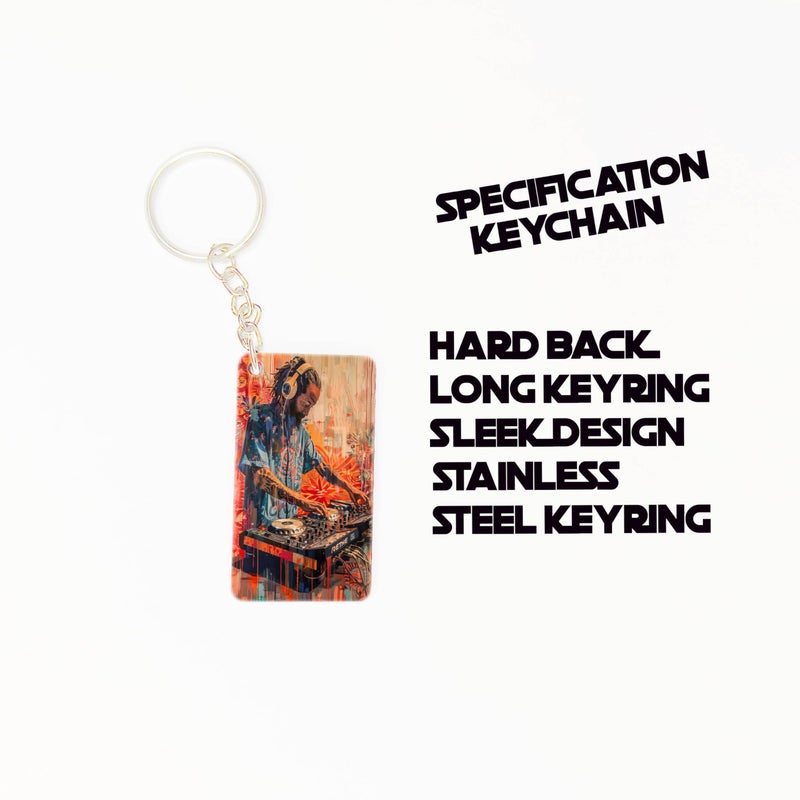 OUTFITQUE OUTFITQUE Premium (Pack of 2) Anime-361 Printed Long Keychain For Bike, Scooty, Car, MDF Keyholder - Image 2