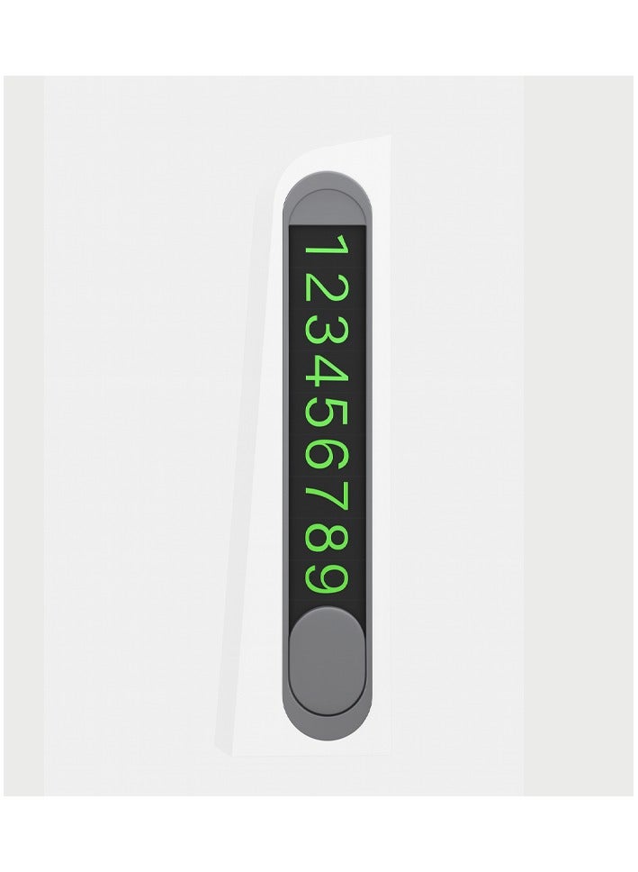 BOLICE Temporary Parking Placard BO-210 – Luminous Alloy Hidden Number Plate - Image 1