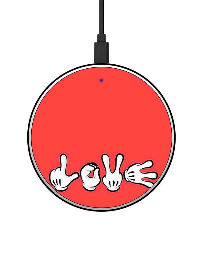 NIBEMINENT 15W Ultra Slim Fast Wireless Charger Multicolour