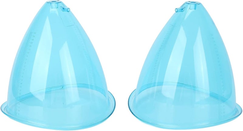 klarako 2pcs Vacuum Cups, 120/160/180 ml Therapy Cup Set Vacuum Cupping Machine Accessories for Buttocks(L(160ml)) L(160ml) - Image 1