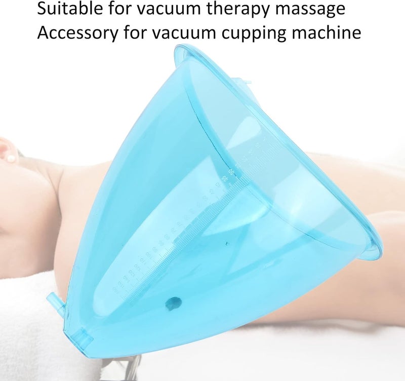 klarako 2pcs Vacuum Cups, 120/160/180 ml Therapy Cup Set Vacuum Cupping Machine Accessories for Buttocks(L(160ml)) L(160ml) - Image 2