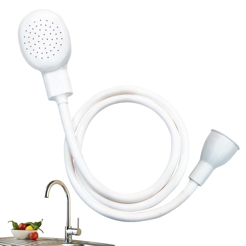 Sink Spray Rubber Hose Sink Hose Attachment for Faucet Portable Sink Hose Faucet Sprayer Shampoo Sprayer for Dog Pets Bathing Baby Washing Hair Rinsing Vegetables For sink