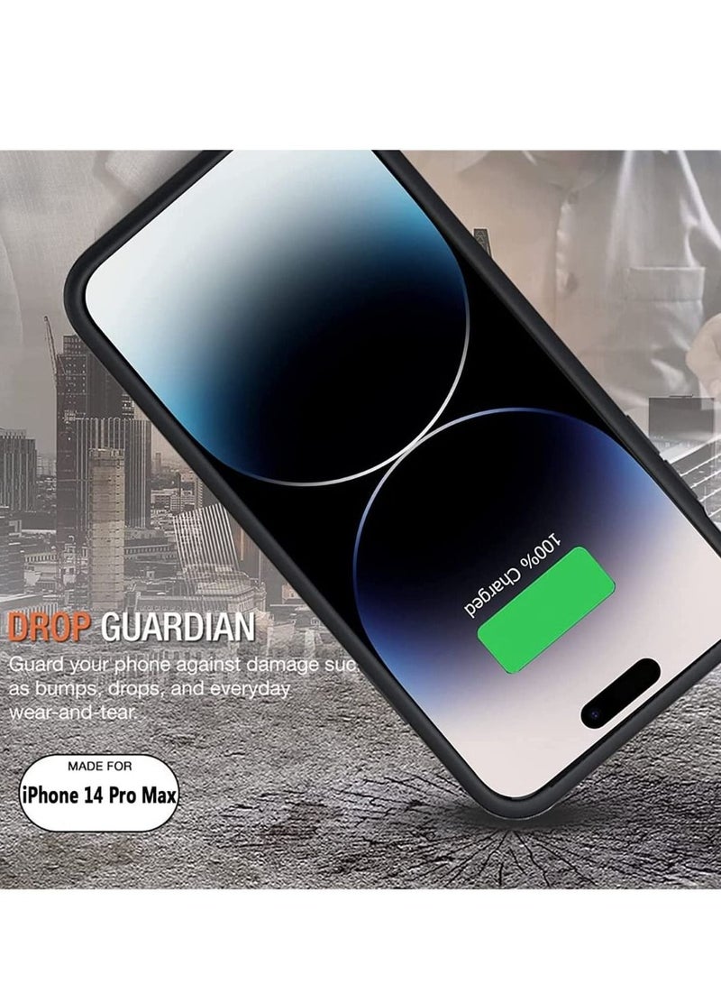Battery Case for iPhone 14 Pro Max, 4500mAh Rechargeable Portable Charging Case for iPhone 14 Pro Max (6.7 inch) Extended Battery Pack Protective Charger Case (Black) - Image 5