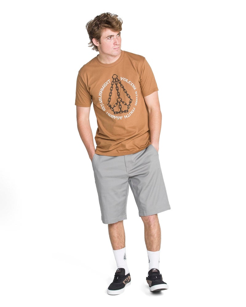 Volcom Men's Vmonty Chino Shorts Moonbeam 42 - Image 5