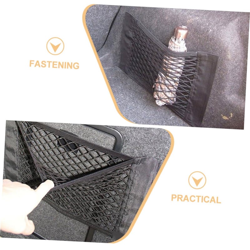 2Pcs Double Layer Mesh Cargo Net Truck Bed Organizer Easy Installation Versatile Storage For Car SUV - Image 4