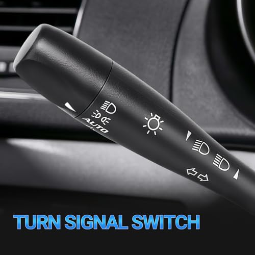 Konduone Turn Signal Switch - Compatible with 2004-2012 Chevy Malibu, 2005-2011 Pontiac G6, 2007-2009 Saturn Aura - Replace D6253E, 20940369, SW8004 - Headlamp Dimmer Switch Blinker Lever - Image 2