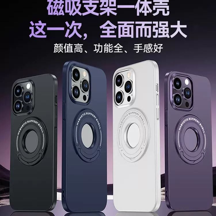 Suitable for Apple 16Promax Mobile Phone Case Iphone15 Pull Rod Bracket Magsefe Magnetic Anti-Fall Protection 12 - Image 2