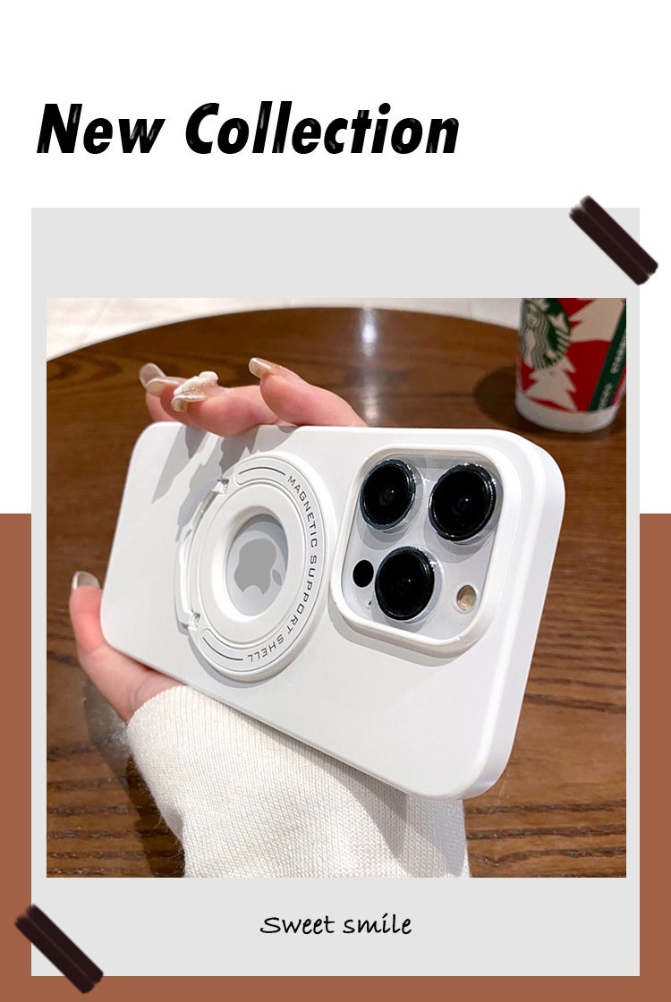 Suitable for Apple 16Promax Mobile Phone Case Iphone15 Pull Rod Bracket Magsefe Magnetic Anti-Fall Protection 12 - Image 5