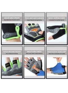 Excefore Gym Gloves, Weight Lifting Gloves for Men and Women, Breathable, Lightweight Gym Gloves for Gym, Cycling, Exercise, Training, Pull ups, Fitness, Climbing and Rowing, Black-Medium  - Image 3