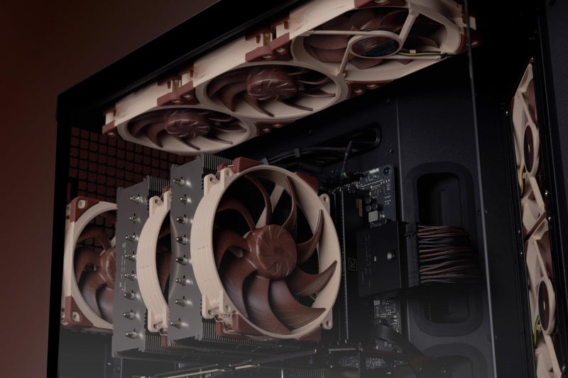 NOCTUA نوكتوا NF-A12x25 G2 PWM، مروحة حاسوب 120 مم عالية الجودة وهادئة (بني) - Image 5