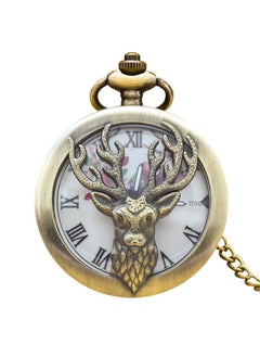 NIBEMINENT Vintage Metal Analog Pocket Watch Unisex Casual Style 