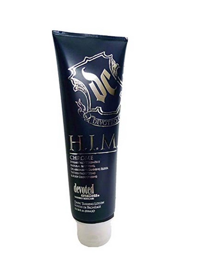 DEVOTED CREATIONS H.I.M Chrome Natural Bronzer For Men Tanning Lotion 8.5 oz - Image 2