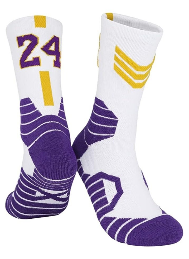 XiuWoo Basketball Socks 3 Pairs, Athletic Socks with 3D Ankle Protection , Compression Cushion Sport Socks for Men  - Image 2