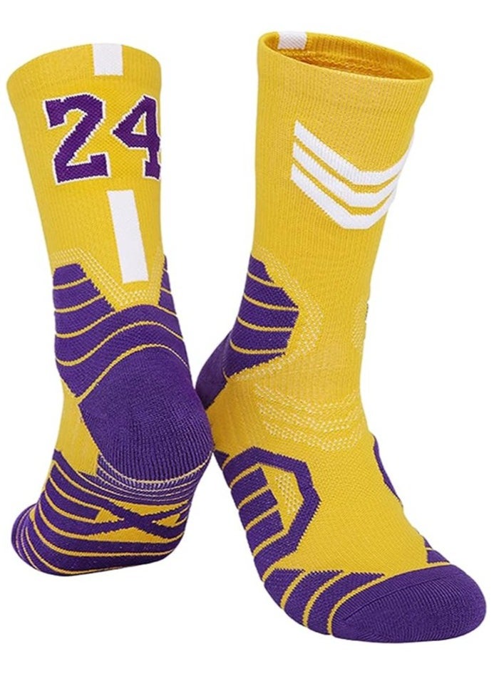 XiuWoo Basketball Socks 3 Pairs, Athletic Socks with 3D Ankle Protection , Compression Cushion Sport Socks for Men  - Image 4
