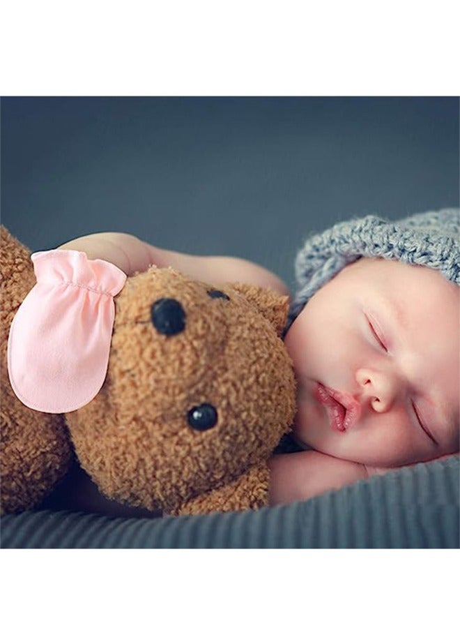 4 Pair Baby i Scratch Mittens for Newborn Boys Girls, Elasticity Adjustable Breathable Meshes No Scratching Gloves Mitts Mits, Suit 0-12 Months Boy And Girl  - Image 5