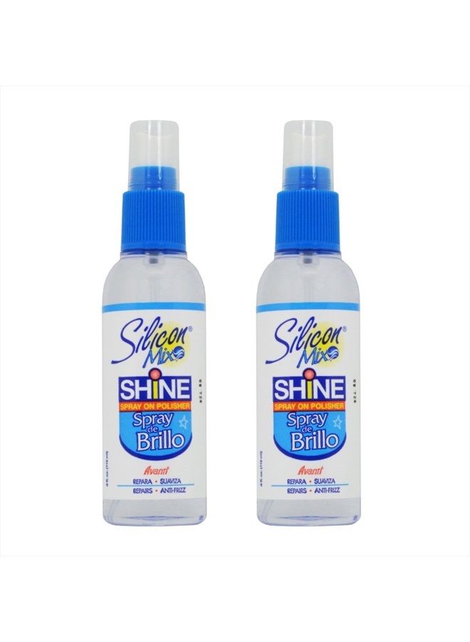 Silicon Mix Shine Spray On Polisher 4oz"Pack of 2"