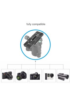 Y&D Camera Quick Release Plate, QR Small Plate with 1/4"-20 Screw,Tiny Universal for Arca Swiss Standard Clamp DSLR Tripod Ballhead (100MM-3.94")  - Image 4