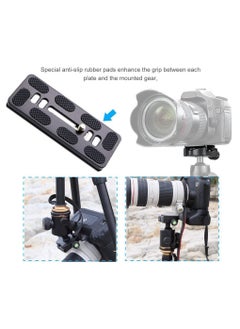 Y&D Camera Quick Release Plate, QR Small Plate with 1/4"-20 Screw,Tiny Universal for Arca Swiss Standard Clamp DSLR Tripod Ballhead (100MM-3.94")  - Image 3