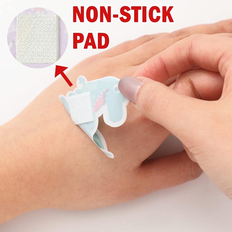 Sinmoe شريط لاصق للأطفال على شكل ديناصور 60 قطعة - Image 3