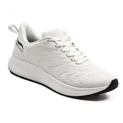 SHAPECRUNCH Arch Support Shoes with Soft Cushioned Insoles for Men for Walking and Running - Comfortable and Stylish (White, 8) - Image 1