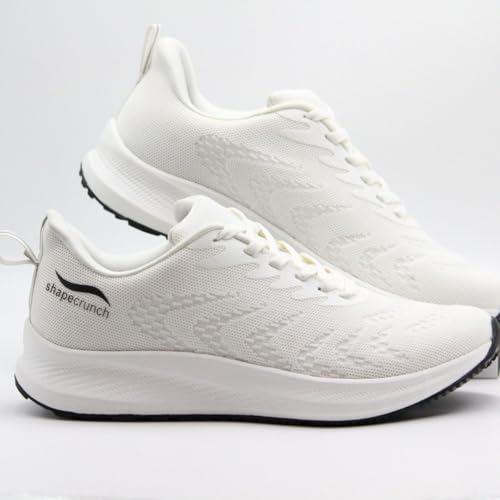 SHAPECRUNCH Arch Support Shoes with Soft Cushioned Insoles for Men for Walking and Running - Comfortable and Stylish (White, 8) - Image 2