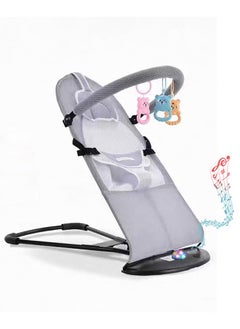 Jourvent Luxury Portable Baby Rocking Chair with Music,  Headrest, Toy Rack, and  – Multifunctional, Adjustable, Skin-Friendly, and Breathable Design  - Image 1