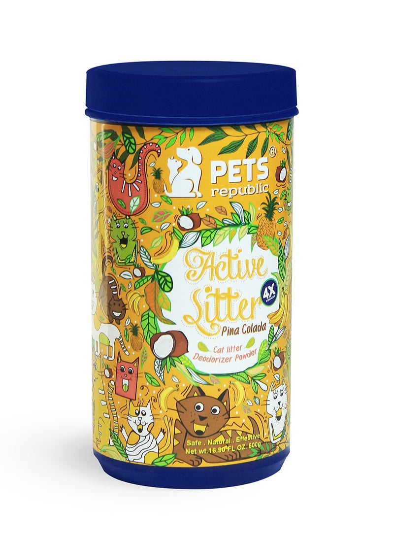 مسحوق مزيل رائحة فضلات القطط من بيتس ريبابليك بنكهة بيناكولادا 500 جم