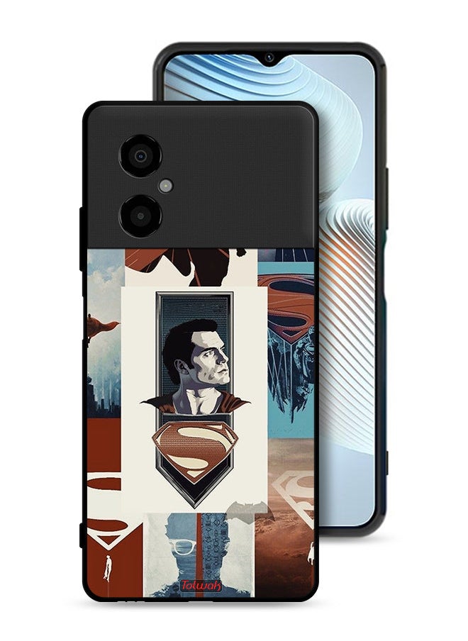 Tolwak - Xiaomi Poco M4 5G Protective Case Cover Superman Art - Image 1