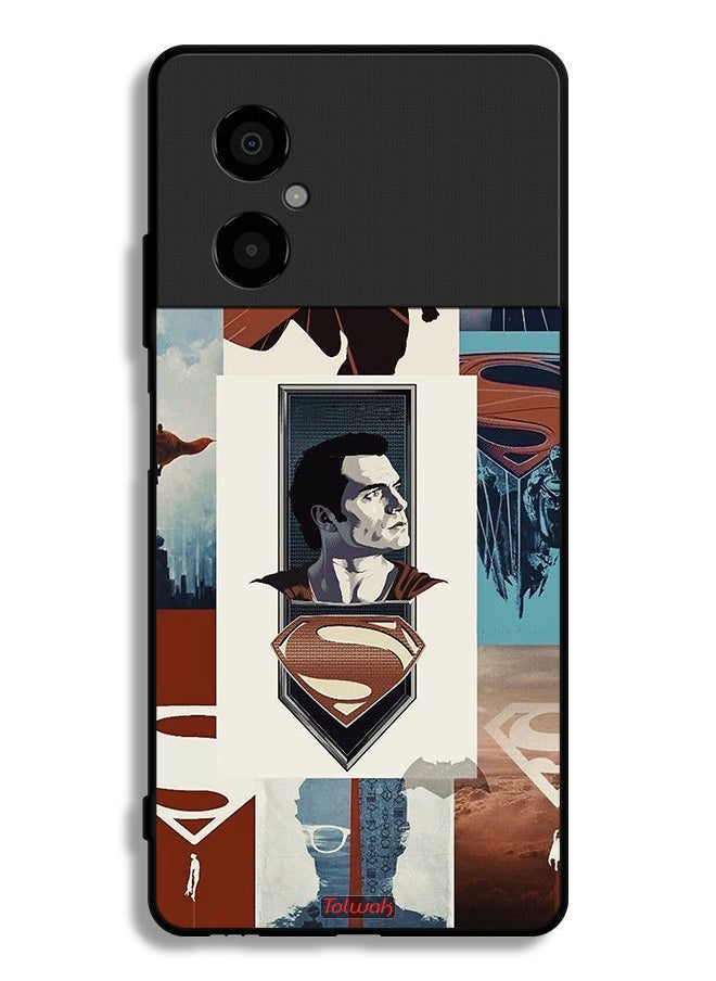 Tolwak - Xiaomi Poco M4 5G Protective Case Cover Superman Art - Image 1