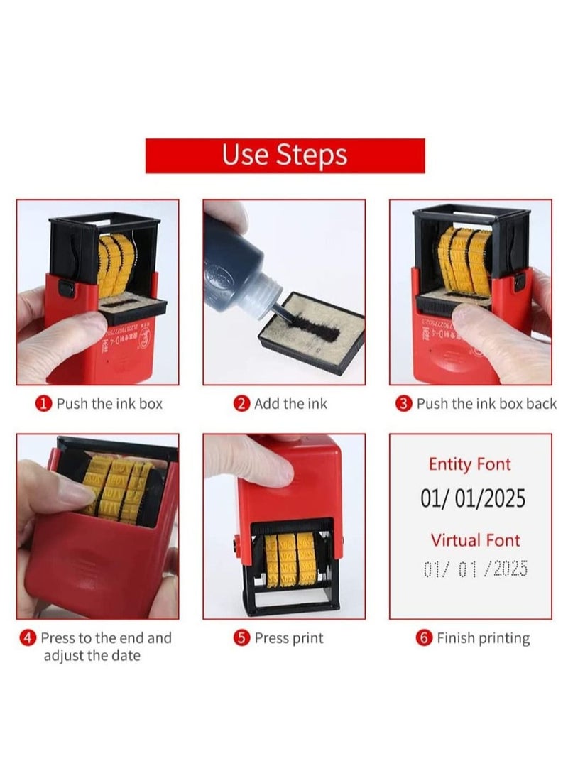 DMG TECH - Date Printer, Handheld Portable Date Stamp Printer inkjet printer Quick-Drying Ink Date Printing Coding Machine for Food Plastic Bag Bottle Metal Cans Paper - Image 1