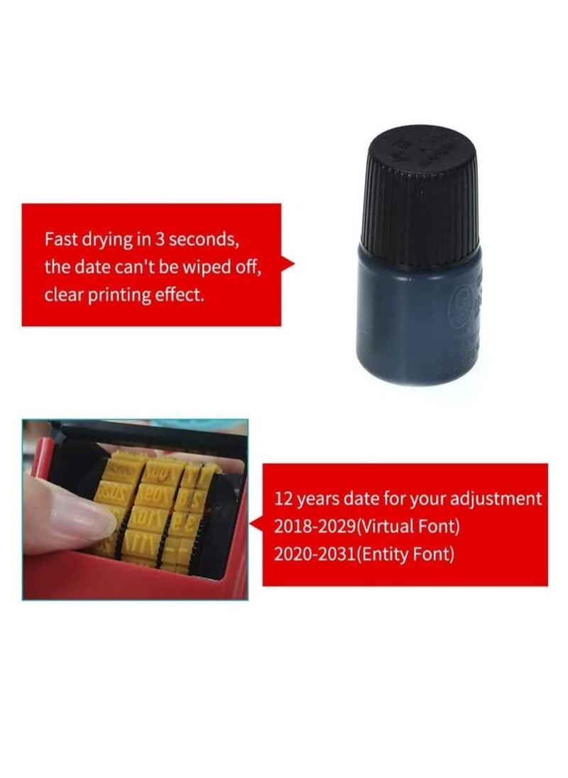DMG TECH - Date Printer, Handheld Portable Date Stamp Printer inkjet printer Quick-Drying Ink Date Printing Coding Machine for Food Plastic Bag Bottle Metal Cans Paper - Image 1