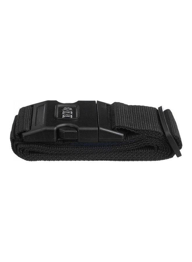 NIBEMINENT 2-Piece 3-Digit Lock Combination Luggage Belt Set Black  - Image 5