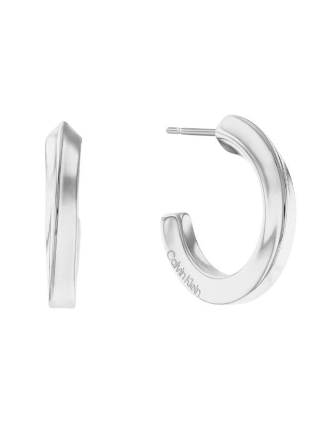 CALVIN KLEIN Twisted Ring Earrings in Stainless Steel - 35000310 - Image 1