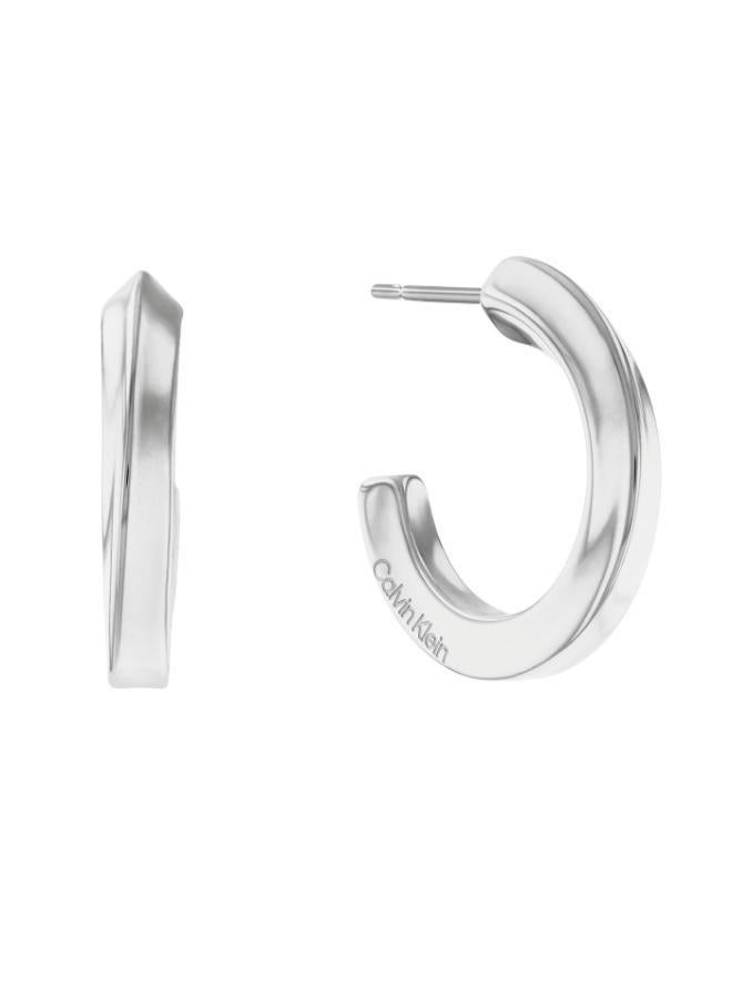 CALVIN KLEIN Twisted Ring Earrings in Stainless Steel - 35000310 - Image 4