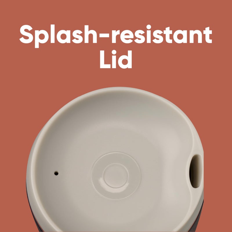 Owala SmoothSip Insulated Stainless Steel Coffee Tumbler, Reusable Iced Coffee Cup, Hot Coffee Travel Mug, BPA Free, 20 oz, Navy (Telescope Tales) - Image 3