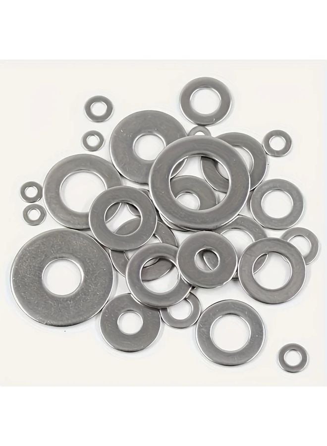 M4 100pcs 304 Stainless Steel Flat Washers Corrosion Resistant Durable - Image 2