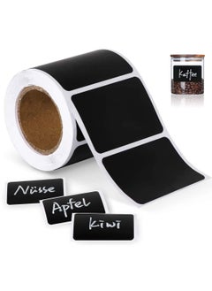 150 Labels for Jars Waterproof Chalkboard Labels Reusable Blackboard Stickers on a Roll for Jars, Canisters, Kilner Jars, Scrapbooking, 60 x 40 mm