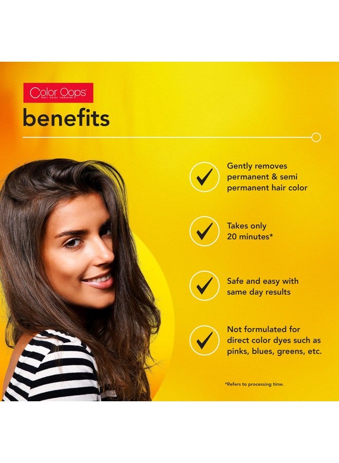كولور أوبس مزيل لون الشعر كولور أوبس إكسترا سترينث، استخدام واحد، عمليات إزالة صبغة الشعر في 20 دقيقة، يزيل لون الشعر الدائم وشبه الدائم بأمان، خالٍ من الأمونيا والمبيضات - Image 4