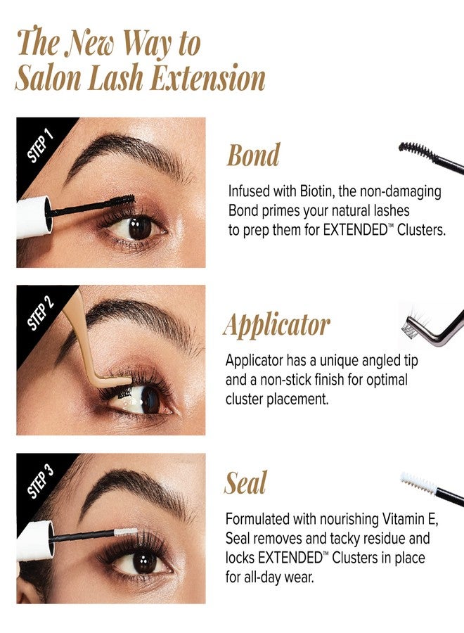 iEnvy i•Envy DIY Eyelash Extension Bond & Seal Infused with Biotin & Vitamin E - Strong Gentle Comfortable Lash Adhesive for All Day Wear for Use with V-Luxe Extended Lash - Image 4