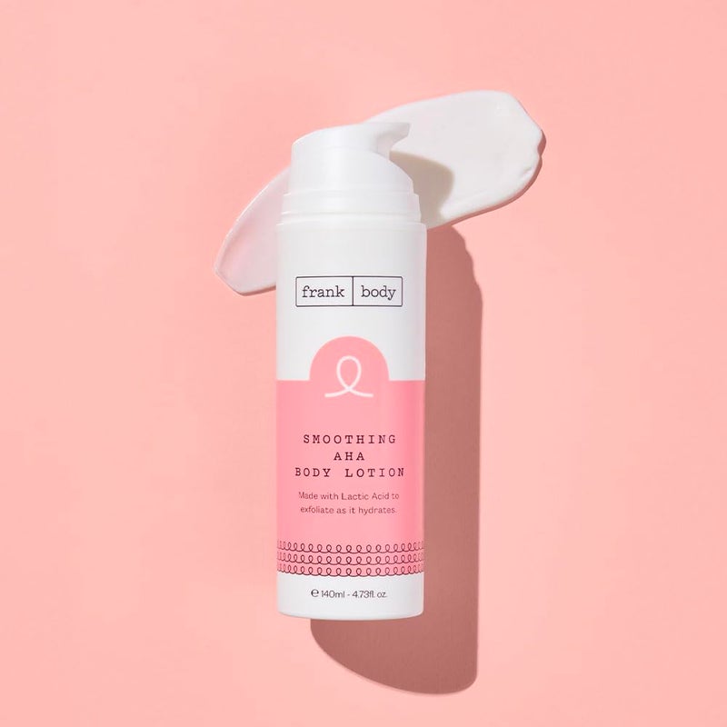 frank body Smoothing AHA Body Lotion | Gently Exfoliates to Smooth KP & Body Breakouts | With Lactic & Glycolic Acids, Hydrating Oils, Mango Seed Butter & Australian Botanicals | 140ml/4.73 fl oz - Image 4