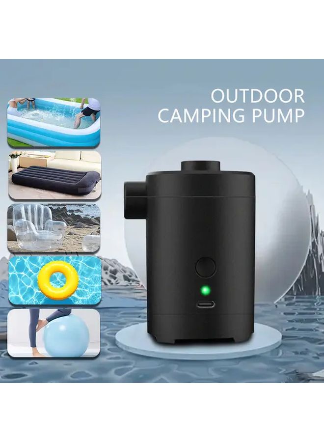 Wireless Portable Electric Air Pump USB Rechargeable For Outdoor Camping Travel - Image 2