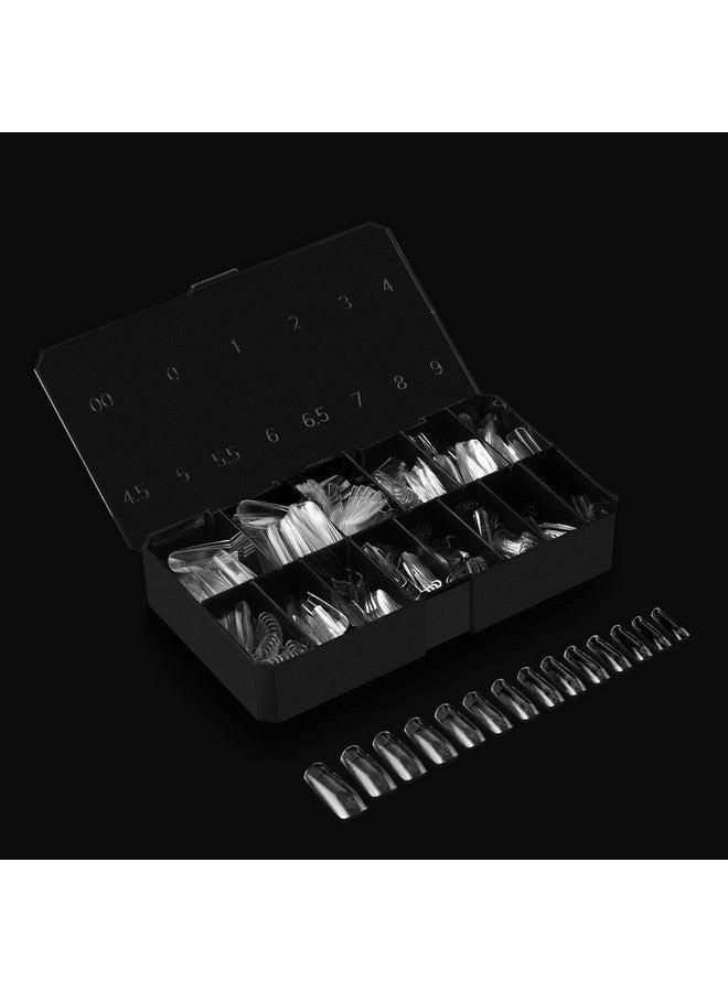 Apres Gel-XSculpted Square Long Tip Box | 500Pc Gel-X Tips, 11 Sizes 00-9, Premium Quality - Image 3