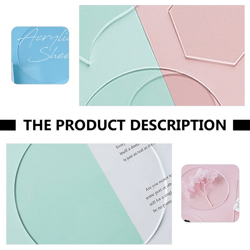 3 Pcs Transparent Board Photo Prop Board Cosmetics Photo Background - Image 4