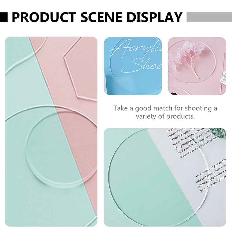 3 Pcs Transparent Board Photo Prop Board Cosmetics Photo Background - Image 5
