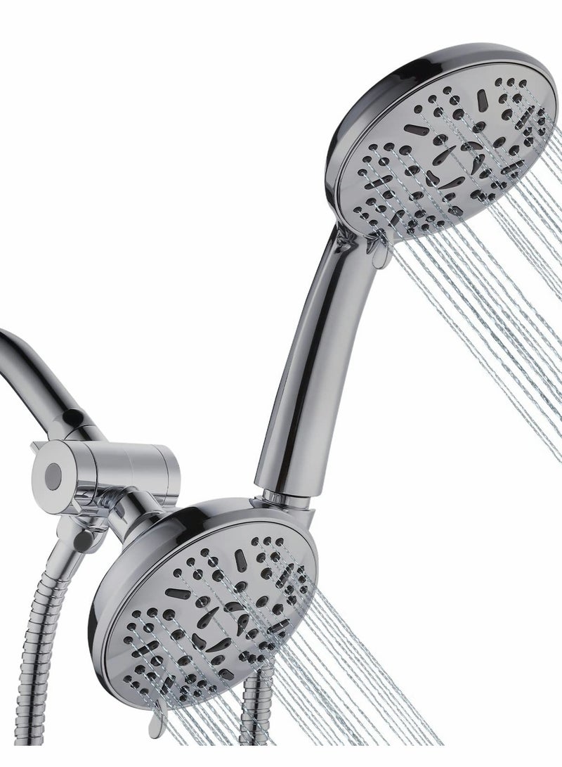 Excefore Shower Head, High Pressure RainType 4.5-inch Concealed 9-speed Small Top Spray,Luxurious And Modern Appearance - Image 1