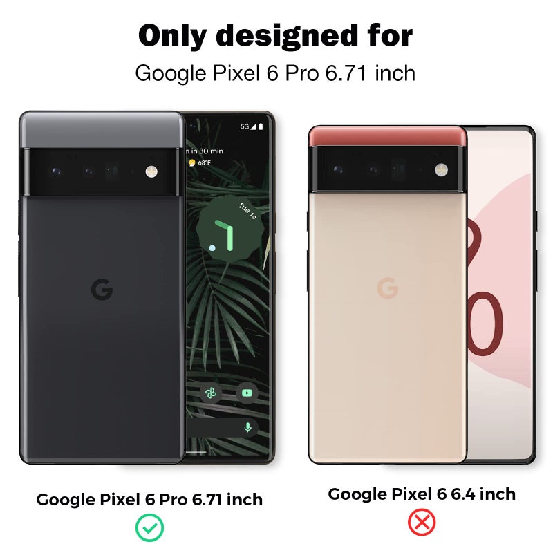 ال كي واقي شاشة LK 2+2 لهاتف Google Pixel 6 Pro، عبوتين من طبقة TPU و2 واقي عدسة الكاميرا، [سهل التركيب] [HD-Clear] واقي شاشة لهاتف Pixel 6 Pro 6.7 بوصة - Image 2