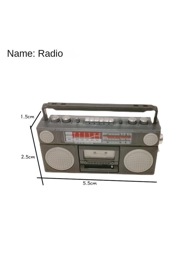 Bluejw Net Red Stall Project Real Cooking Mini Kitchenette Real Cooking Full Set Of Electrical Appliances Refrigerator TV Oven Cart Model - Image 1