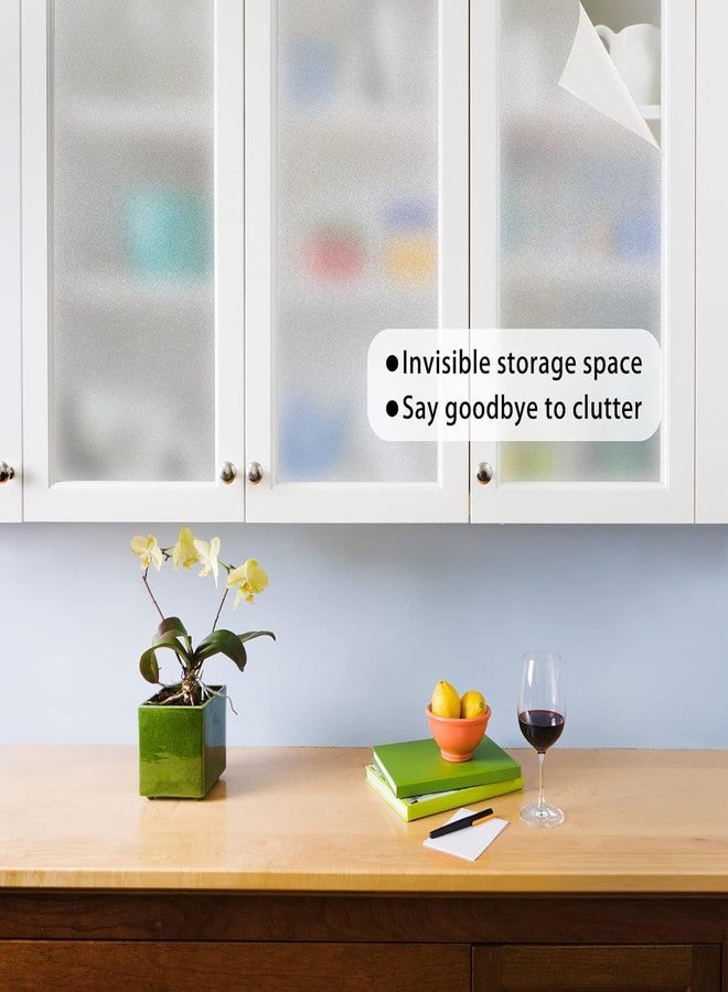 SUNBIRD Transparent Plastic Roll Vinyl Kitchen Counter Coating, Self Adhesive, Clear Contact Paper Clear Book Cover Film, for Splash Guard for Kitchen, Tile Protector, (30cm x 152cm, Frosted Sticker) - Image 3