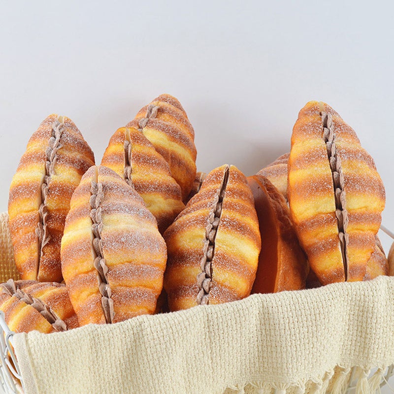 Artificial Croissant Fake Bread Simulation Bread Model PU Bread Photography Prop - Image 3