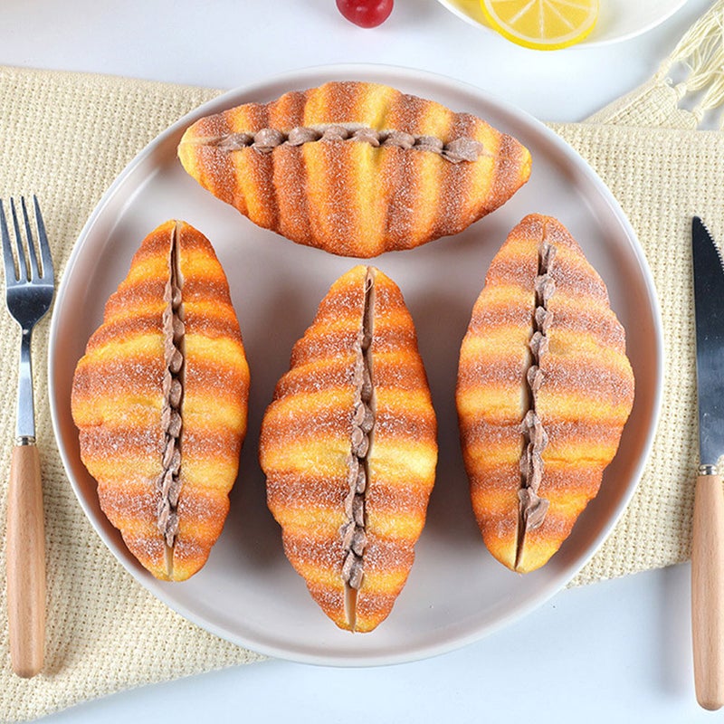 Artificial Croissant Fake Bread Simulation Bread Model PU Bread Photography Prop - Image 4